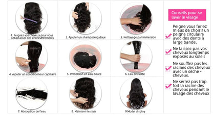 13x6 Body Wave Lace Front Wigs Human Hair Pre Plucked 180 Density Drawstring Wig Human Hair Glueless Human Hair Wigs For Women