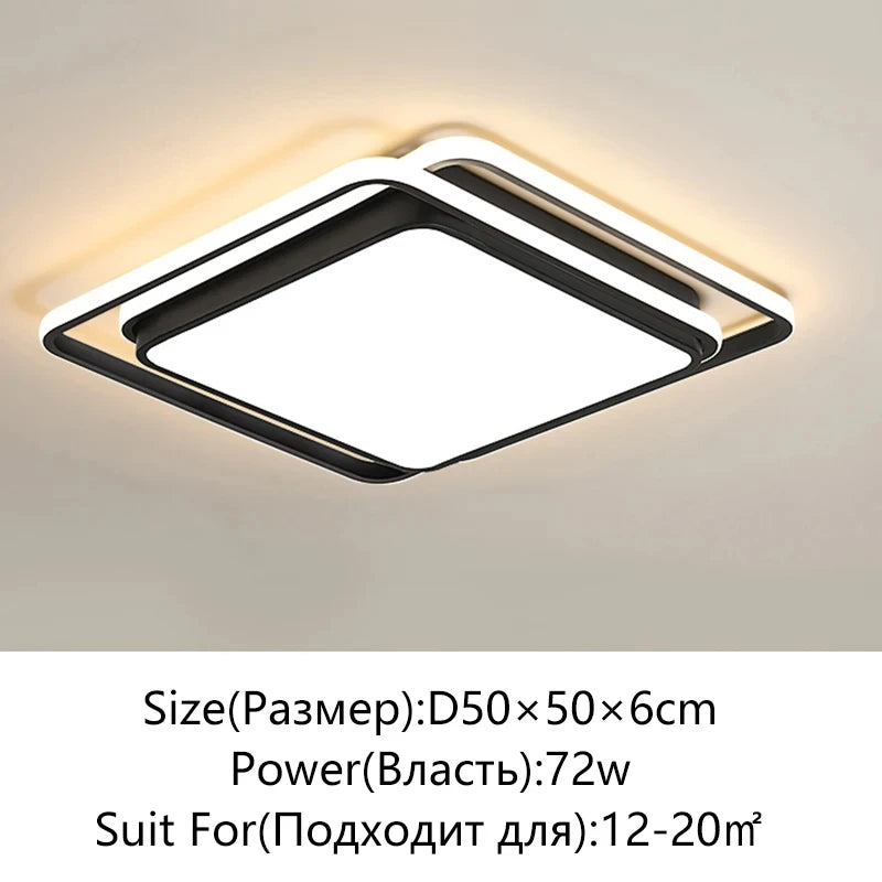 Modern LED Ceiling Light Minimalist Bedroom Lamp Home Decor Ceiling Chandelier Children's Room Lustre Living Room Lights Fixture
