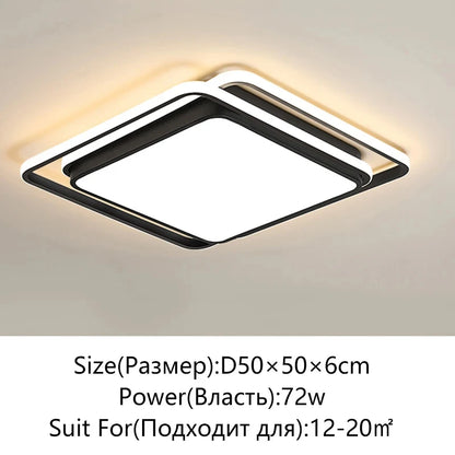 Modern LED Ceiling Light Minimalist Bedroom Lamp Home Decor Ceiling Chandelier Children's Room Lustre Living Room Lights Fixture