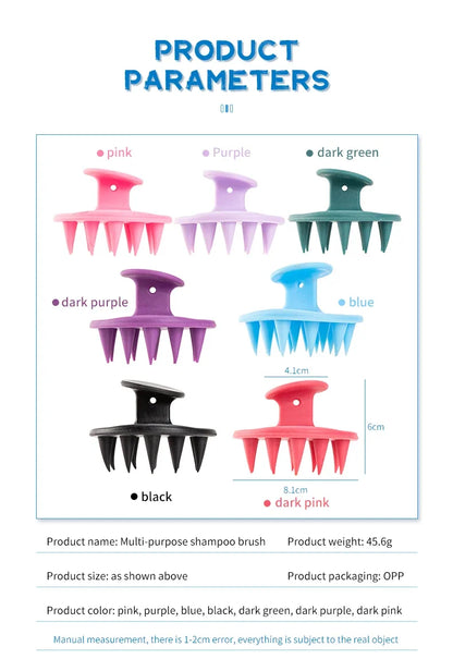 1pcs Hair Brush Scalp Massager for Hair Growth Mold-Free Silicone Scalp Massager Shampoo Brush Scalp Scrubber Exfoliator Tools