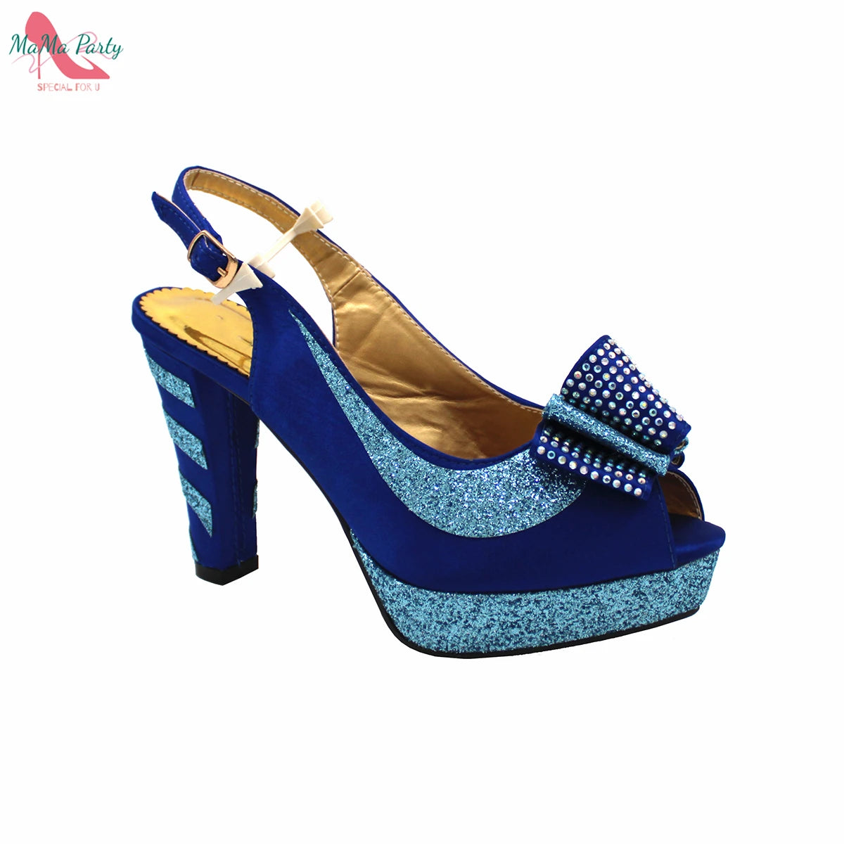 2025 Red Elegant Style Italian Women Shoes Matching Hand Bag Set  Slingbacks Sandals with Platform for Party