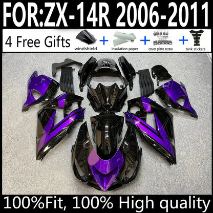 Kawasaki ZX-14R 06 07 08 09 10 11 ZX14R 2006-2011 Motorcycle Fairings Kit ABS Plastic Body Work Cowling Set Full Body
