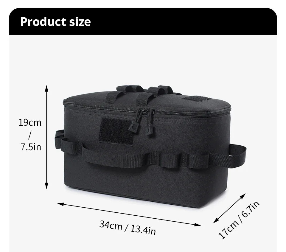 CAOX Outdoor Camping Picnic Bag Camping Supplies Tactical Gear Tent Camping Accessories Large Capacity Travel Bag Picnic Bag