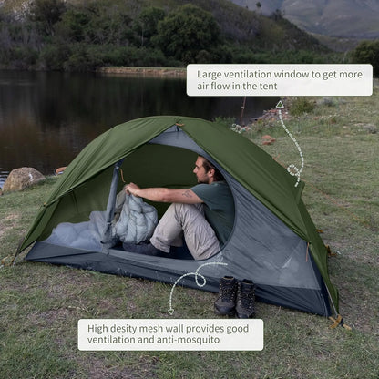 Naturehike Cycling Tent 1 Person Portable Ultralight Backpacking Trekking Tent Waterproof Double Layer Camping Tent
