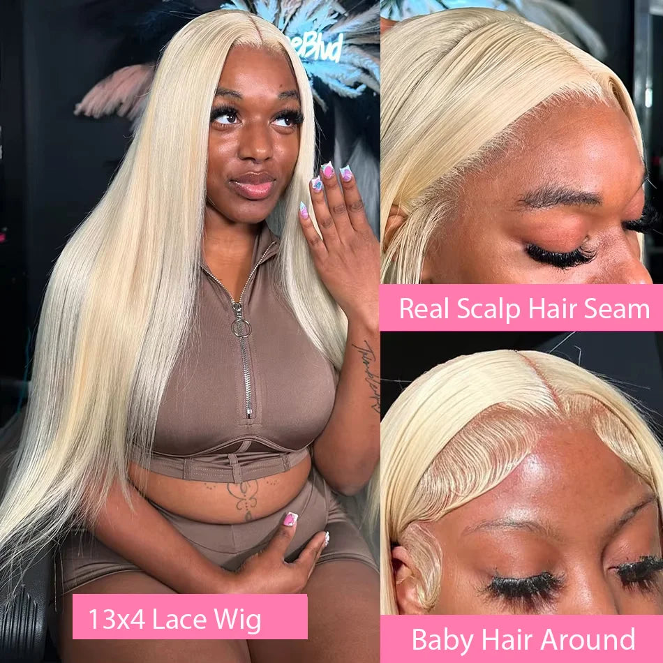 250 Density Human Hair Wigs Blonde 613 Lace Front Wigs 13x6 Straight Human Hair 13x4 Lace Frontal Wig Brazilian Hair Wigs for Women
