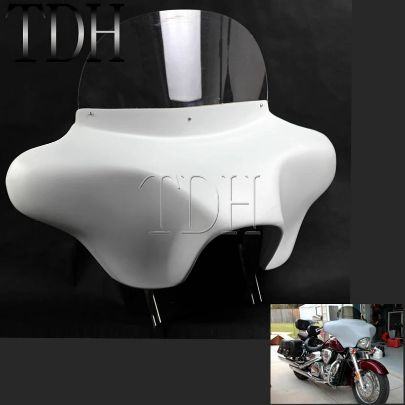 Batwing Fairing Windshield Hardware Kit For Harley Touring Road King FLHR CVO 94-13 Headlight Cowl Deflector Bracket 6x9 Speaker