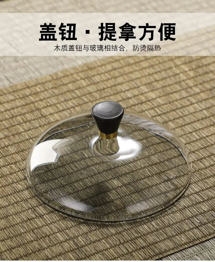 Handmade Iron Glass Tea Set Home Tea Magnet Semi-automatic Tea Machine Office Guest Set