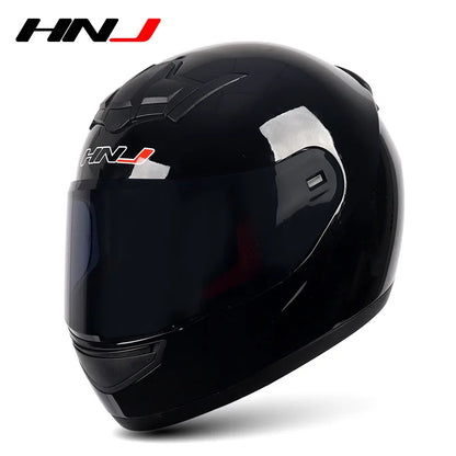 HNJ Men Motorcycle Helmet Women Full Face Helmet Riding Personality Horn Pink Helmet DOT Certification casco moto