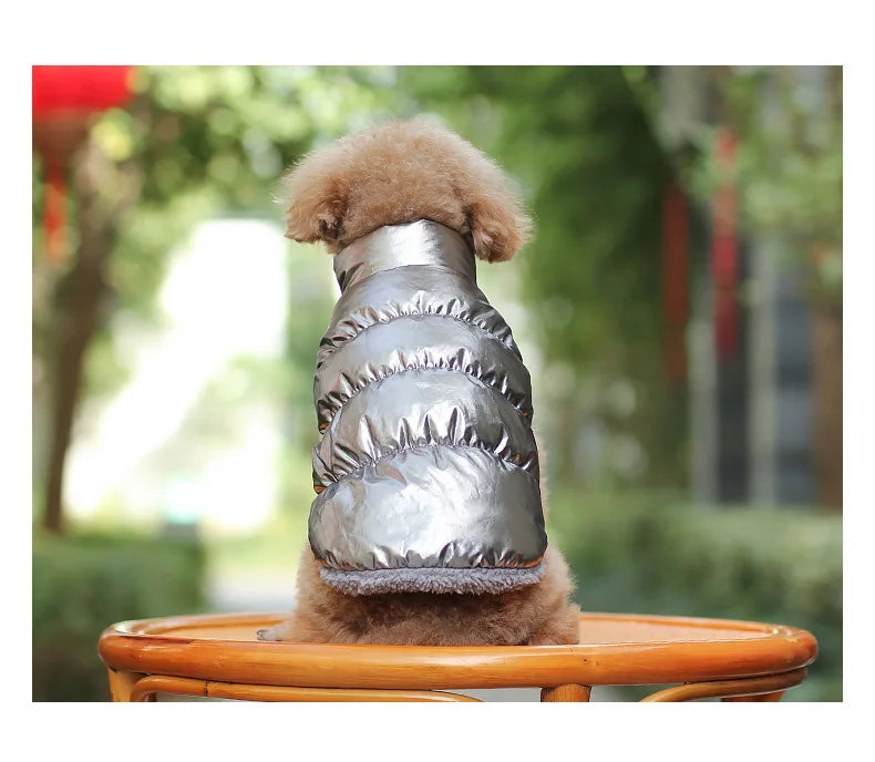 Winter Pet Dog Down Coat Fleece Warm Inside Candy Color Pet Down Warm Coat Puppy Down Clothes Winter Clothes Clothing XS-3XL