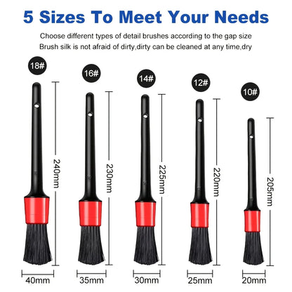 New Car Detailing Brush Set The Ultimate Auto Cleaning Kit for Vents Gaps Maintenance Car Air Outlet Detail Clearance Brush