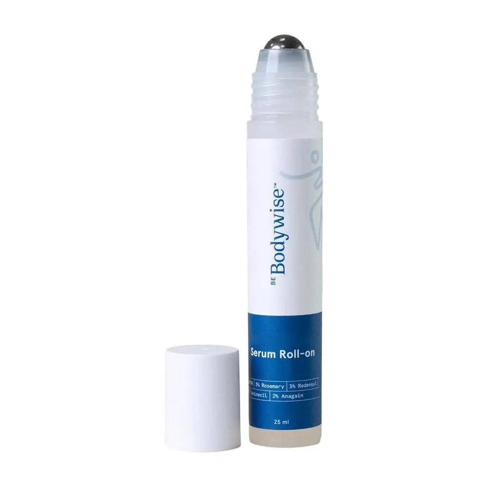 1-5pcs Bodywise Roll-On Ball Hair Growth Serum - Natural Rosemary Plant Essence Strengthen Hair Roots Gently Nourishes Scalp