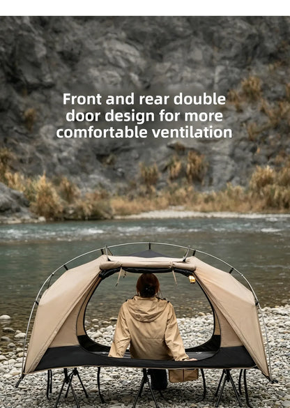 MOUNTAINHIKER Nwe Single Camp Bed Tent Outdoor Waterproof Rainproof Multi-purpose Leisure Camping Tent for Hiking And Travel