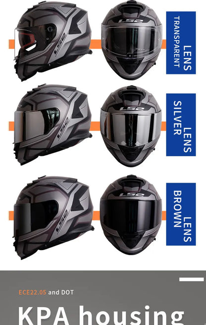 Capacete LS2 STORM Motorcycle Helmet ls2 ff800 full face helmets casque moto casco ECE Certification