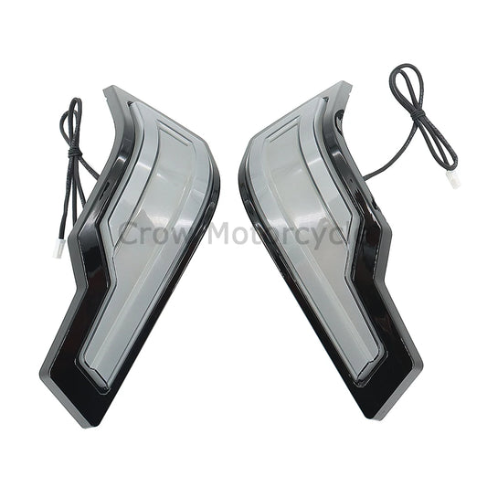 For Harley Touring Road Electra Glide Ultra Classic FLHTCU 2014+UP 2022 Motorcycle LED Tracer Tour-Pak Lights Chrome Rear Lights