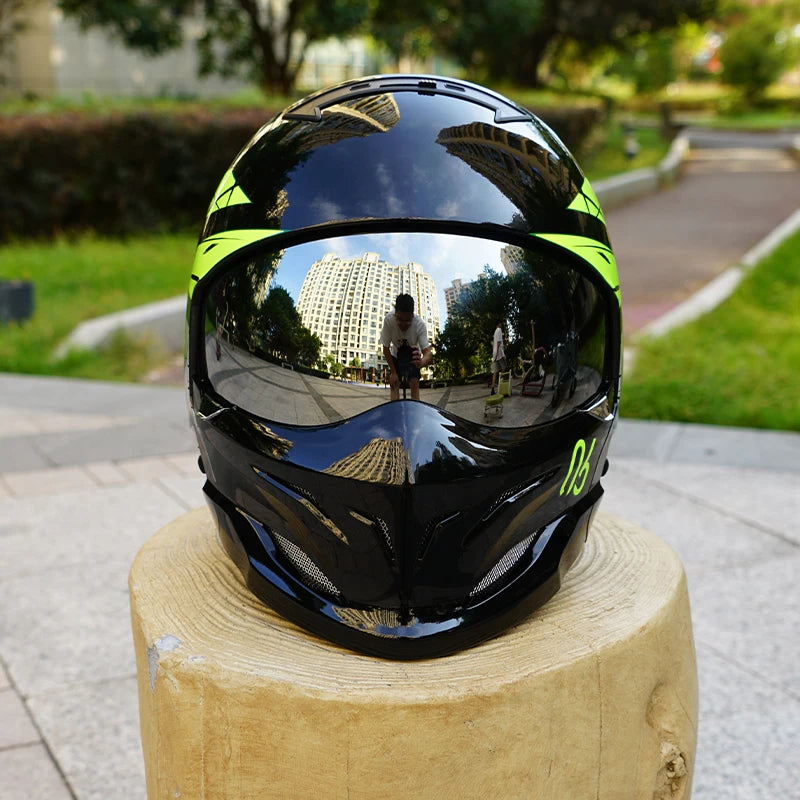 Scorpion Retro Motorcycle Helmet Removable Front Module Transparent Lens M L XL XXL Sizes Available for Motorbike Safety Gear