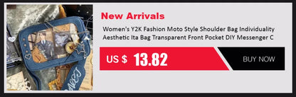 Y2K Magic Book Lolita Ita Bag Gothic Shoulder Bag Girls Transparent Pocket Cute Crossbody Handbags Women's Mini Backpacks Purse