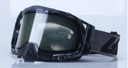 Men's Motocross Goggles 6.5 Double Layer Anti Fog Cycling Glasses Motorcycle Helmet Glasses Gafas Para Mask for Sports Outdoor
