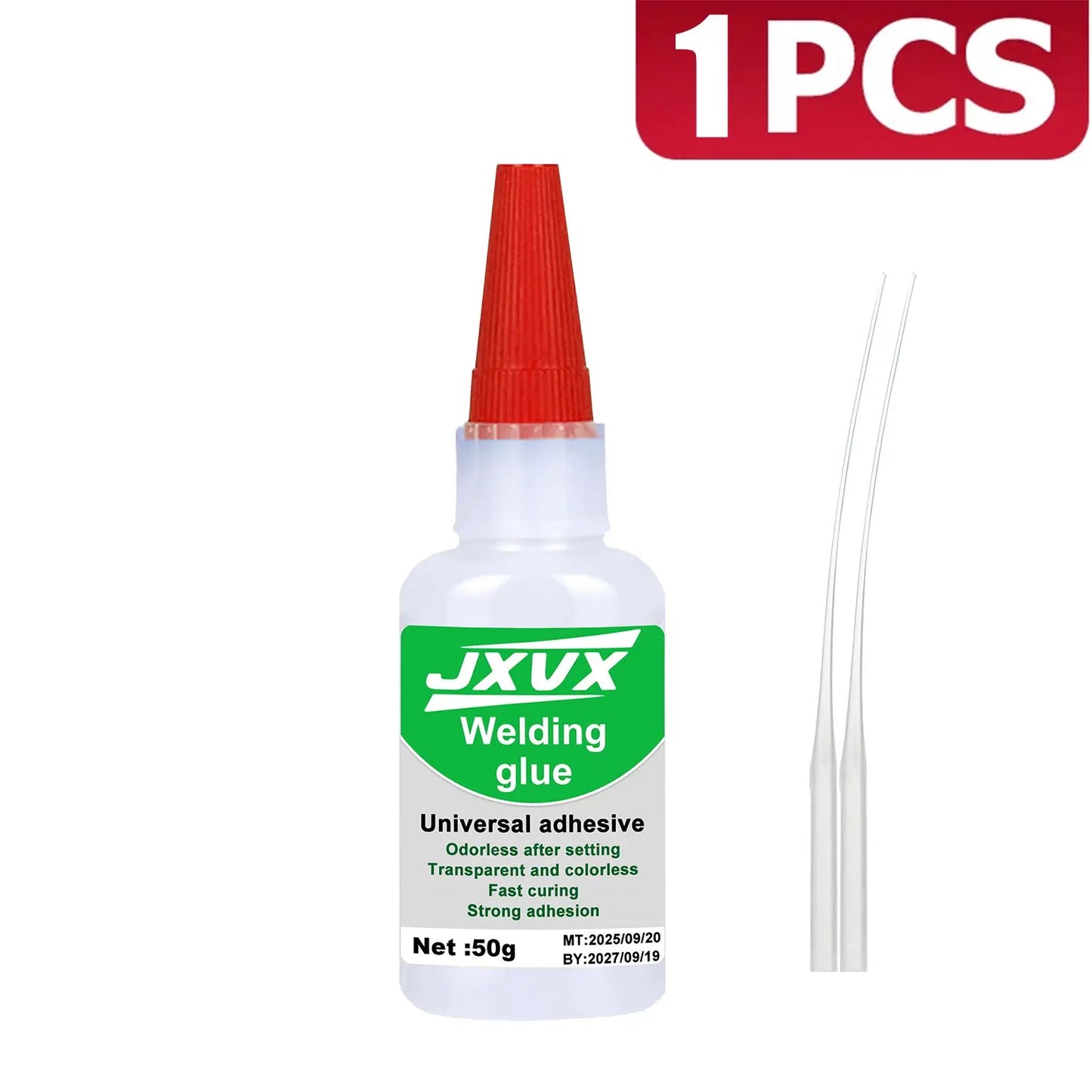 JXVX 50g Welding High Strength Oily Glue - Universal Superglue Mighty Instant Glue for Resin Ceramic Metal Glass