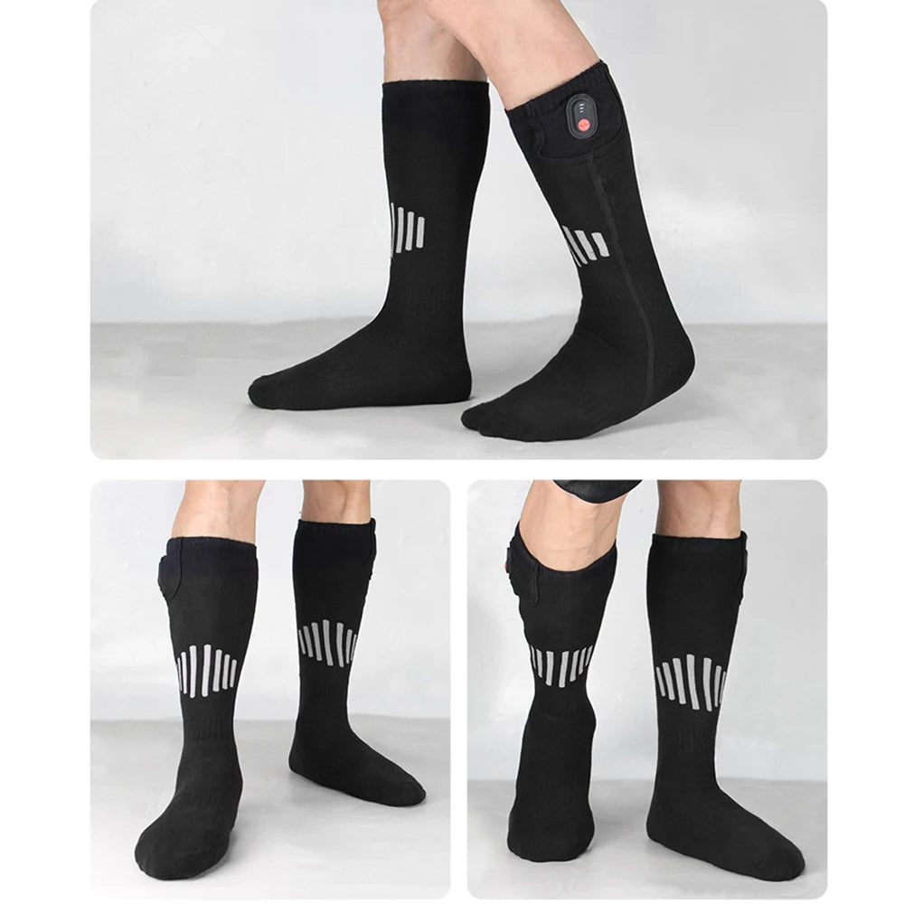 Heating Socks With Battery Box Rechargeable Anti-Cold Comfort Men Women Thermal Heated Outdoor Camping Ski Sports Winter