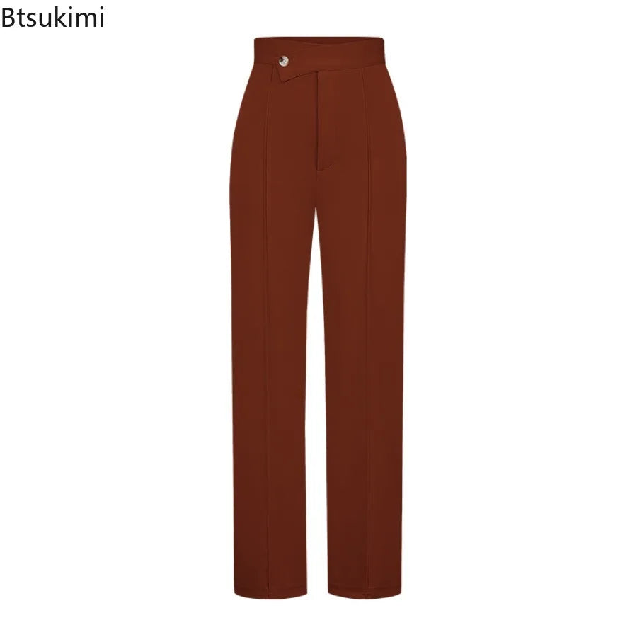 Women Flared Wide-leg Pants New 2026 Fashion Temperament Commuting Pants Versatile Fashionable Casual Wide Leg Pants Trousers