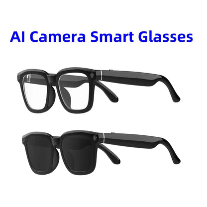 V03 AI Glasses Real Time Translation Multi-Language Chat  Music Call WiFi Upload Pictures Videos Smart Glasses with Camera