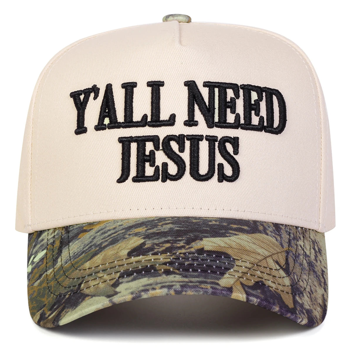 Unisex Y'ALL NEED JESUS Embroidery Baseball Caps Spring Autumn Outdoor Adjustable Casual Hats Sunscreen Hat Sports Cap