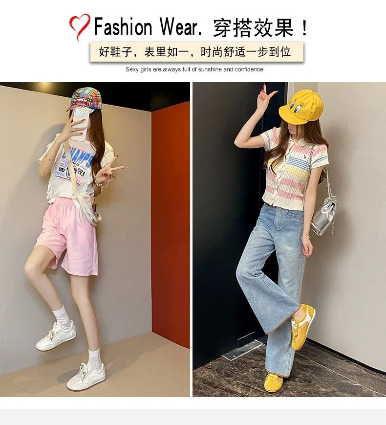 Women's Casual Shoes Suede Leather Training Shoes for Women 2026 Patchwork Retro Sneakers Ladies Casual Flat Heels Walking Shoes