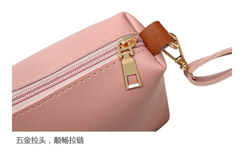 Fashionable Women's Shoulder Bag Hot Sale Of The Season New Style Mother-Child Multi-piece Set Colorful Ribbon Ladies Handbag Si