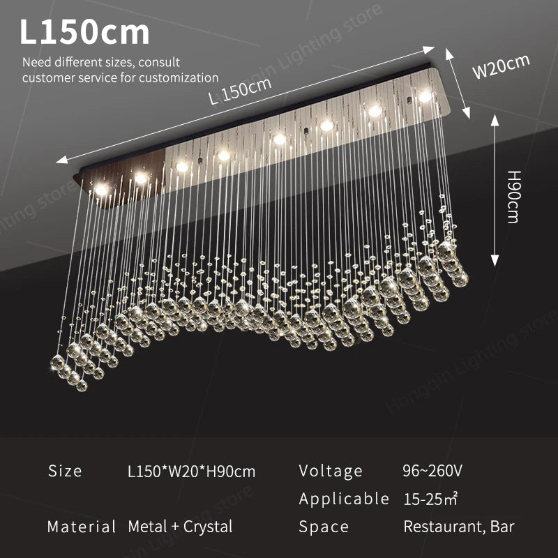 Modern Pendant Ceiling Lamps Suspension Lighting Living Room Pendant Lamp for Kitchen Over the Table Crystal Chandelier Pendants