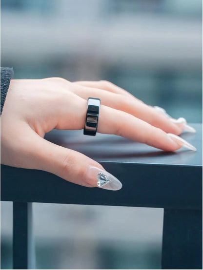 Amovan Nova Smart Ring Premium Quality AI Analysis GPS Sports Mode Heart Rate Blood Oxygen Stress Sleep Temperature Monitor