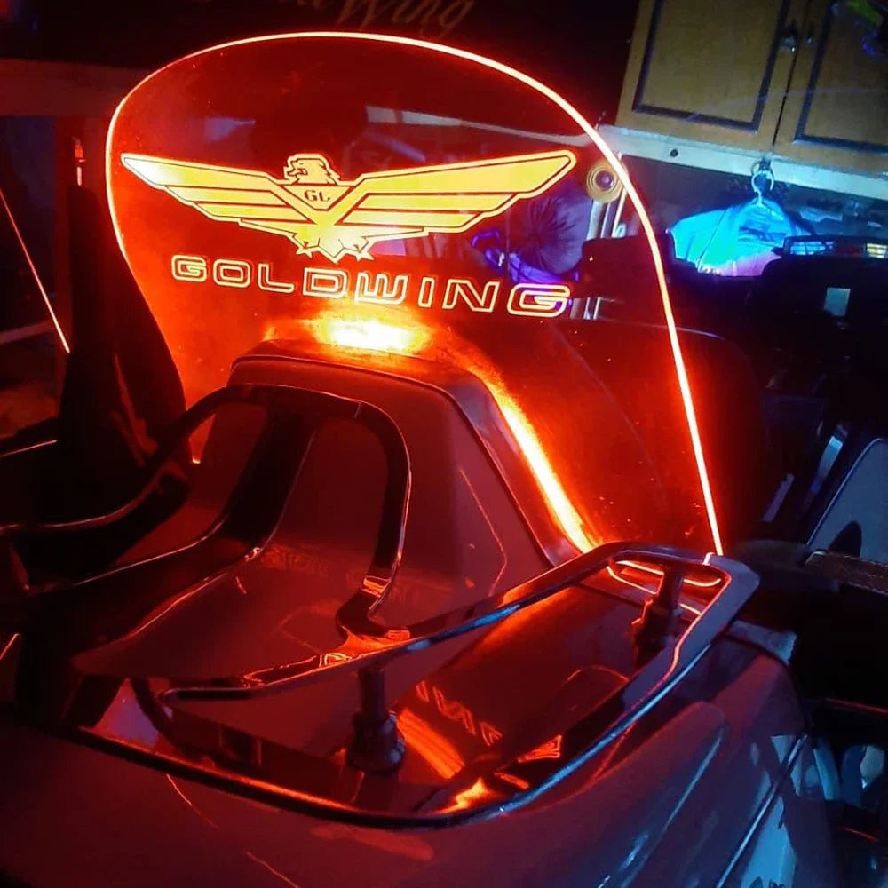 For Honda GoldWing GL1500 Accessories Goldwing 1500 Motorcycle New  LED lighting Footrests Decoration&Windshield