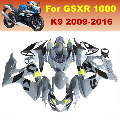 Motocycle Fairing kit For GSXR1000 2009 2010 2011 2012 2013 2014 2015 2016 K9 09-16 GSXR 1000 Nardo Grey Plastic Bodywork Cowl