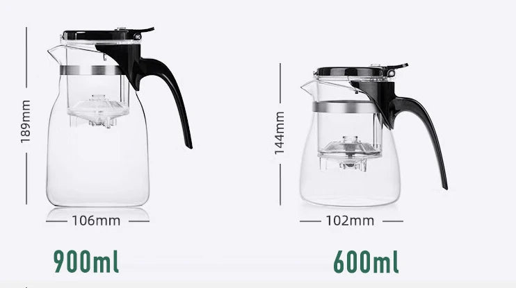 SAMADOYO elegant cup insulation separation bubble teapot heat-resistant glass teapot simple filter tea cup