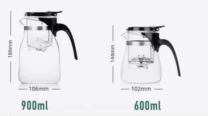 SAMADOYO elegant cup insulation separation bubble teapot heat-resistant glass teapot simple filter tea cup
