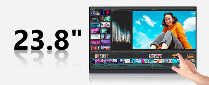 23.8” 120Hz Touchscreen Computer IPS 100%sRGB Display With Stand Portable Monitor For LaptopXBox Switch PS5 Gaming Extend Screen