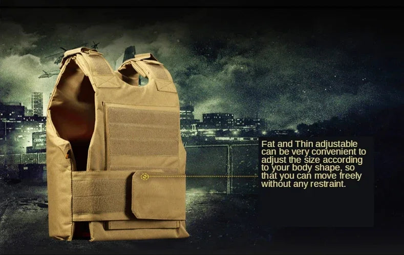 Airsoft Hunting Tactical Vest Molle Combat Assault Plate Carrier Tactical Vest 6Colors CS Outdoor Clothing Hunting Vest