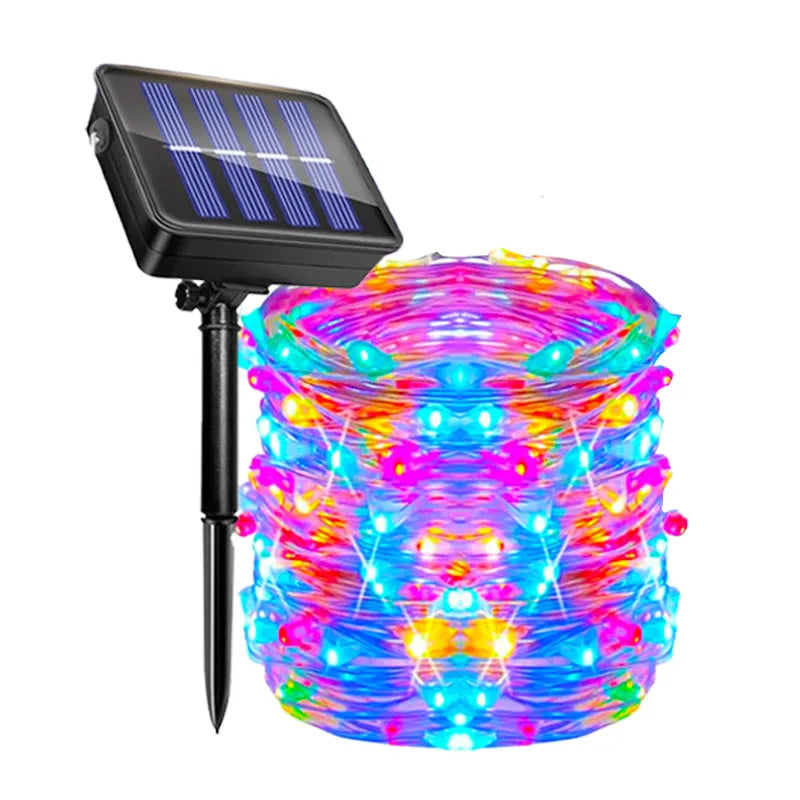 Solar Fairy String Lights Outdoor LED String Lights 8 Modes IP65 Waterproof for Christmas Garden Balcony Patio Tree Yard Decor