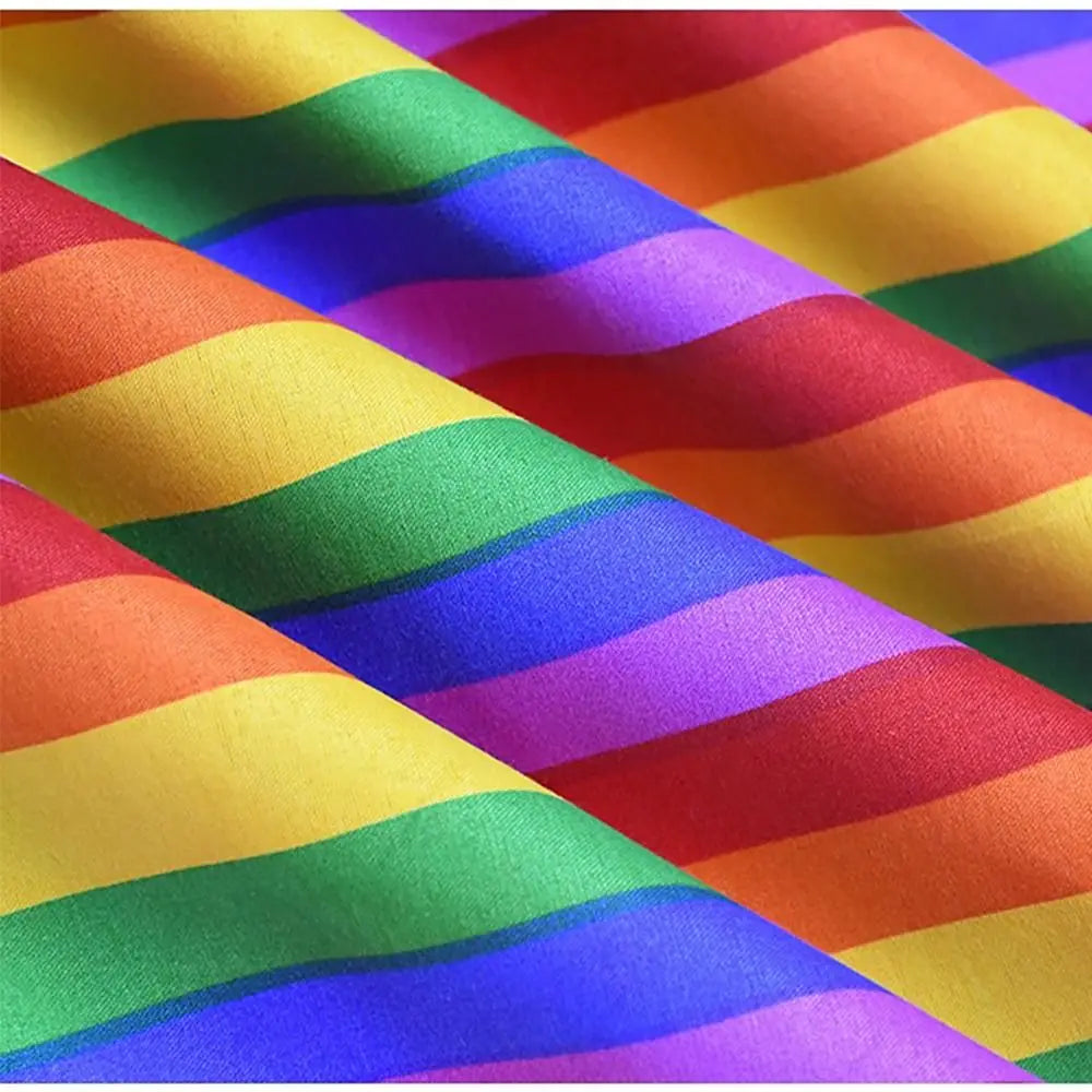 Trendy Pride Festival Pocket Square Scarf Rainbow Colorful Headband Bandana Gay Parade