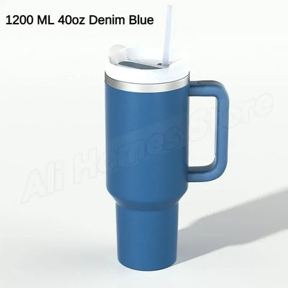 Thermal Mug 1200ml 40oz Handle Tumbler Insulated Car Travel Mug Vacuum Sublimation Stainless Steel H2.0 Flow State Tumbler Cup