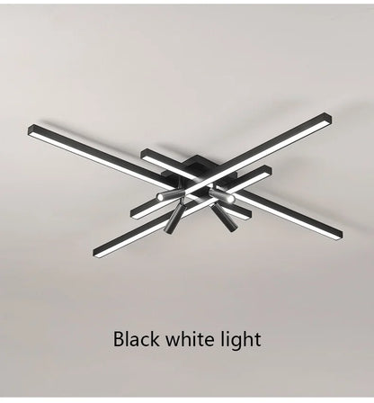 Modern Minimalist Living Room Ceiling Lights Bedroom Long Line lamps LED Chandelier Hall Bedroom Indoor Lighting Decoration