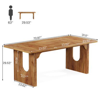 Tribesigns Executive Desk, 70.9" Large Office Computer Desk, Conference Table Meeting Room Table, Workstation Business Furniture