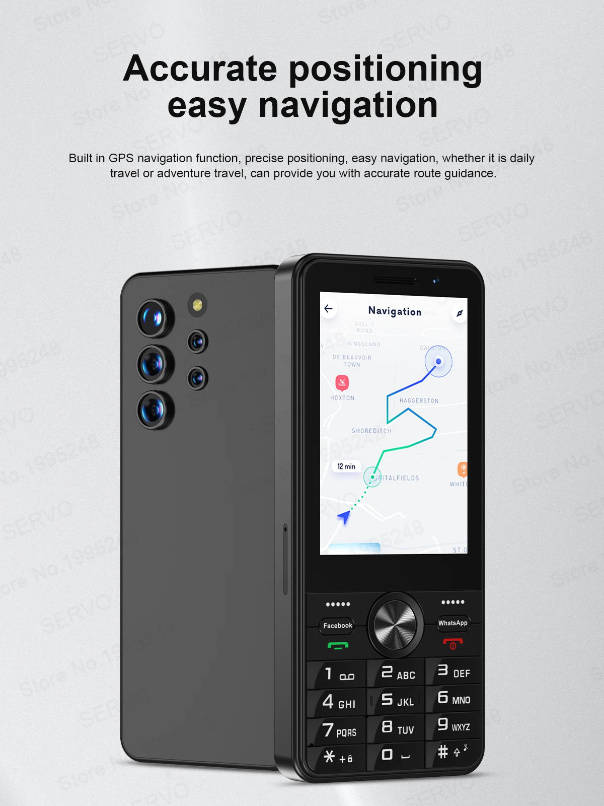 SERVO F25 PRO Android Smartphone 4G LTE 3.5" Touch Screen 2GB+16GB Play Store GPS FM Radio Button Smart Phones Dual SIM Standby
