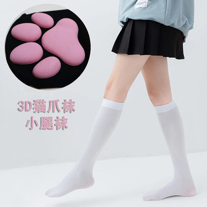 Women High Socks Harajuku Stockings Lingerie 3D Cat Claw Long Socks Thigh High Socks Sexy Compression Stockings