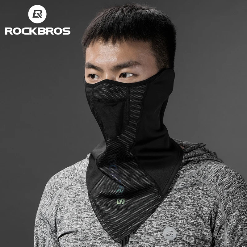 ROCKBROS Winter Warm Bike Full Face Mask Breathable Windproof Fleece MTB Road Bicycle Scarf Masks Ski Motorcycle Cycling Mask