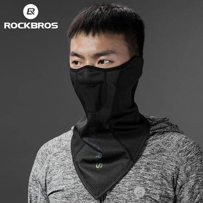 ROCKBROS Winter Warm Bike Full Face Mask Breathable Windproof Fleece MTB Road Bicycle Scarf Masks Ski Motorcycle Cycling Mask