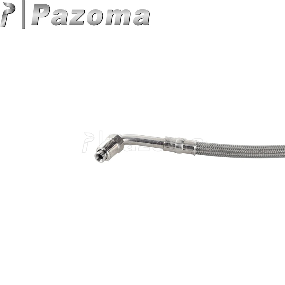 Motorcycle Hydraulic Banjo Braided Line Steel Brake Hose Cable For Harley Softail Slim Breakout Deluxe Street Bob Fat Boy 18-23