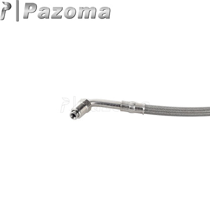 Motorcycle Hydraulic Banjo Braided Line Steel Brake Hose Cable For Harley Softail Slim Breakout Deluxe Street Bob Fat Boy 18-23