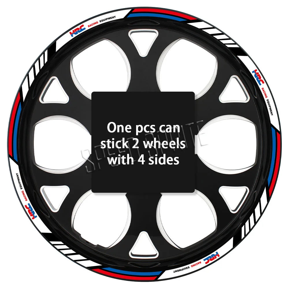 Reflective Wheel Sticker Rim Strips Tape Hub Decal Accessories For Honda HRC CBR650R cbr 600 rr CBR 600 F4 f4i  CBR1000RR 250r