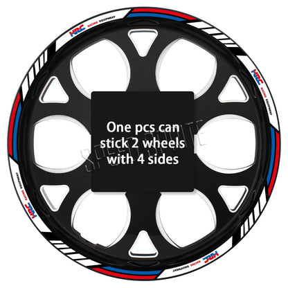Reflective Wheel Sticker Rim Strips Tape Hub Decal Accessories For Honda HRC CBR650R cbr 600 rr CBR 600 F4 f4i  CBR1000RR 250r
