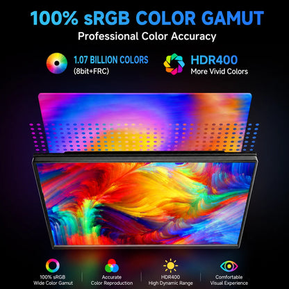 KTHIN PG03 PRO 16 inch 2.5K Portable Display 2560*1600 HDMI 120Hz Type-C 144Hz Travel Gaming Screen for Laptop Switch Computer